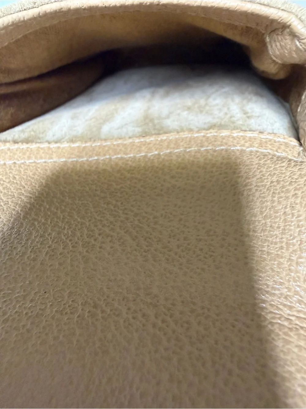 Gucci Beige Suede & Tan Leather Bamboo Handle Backpack